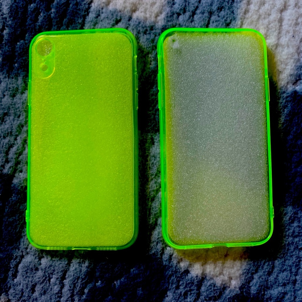 Iphone XR Neon Glitter Phone Case